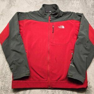 Vintage The North Face Apex Windbreaker Jacket Mens L Red Black Full Zip Outdoor